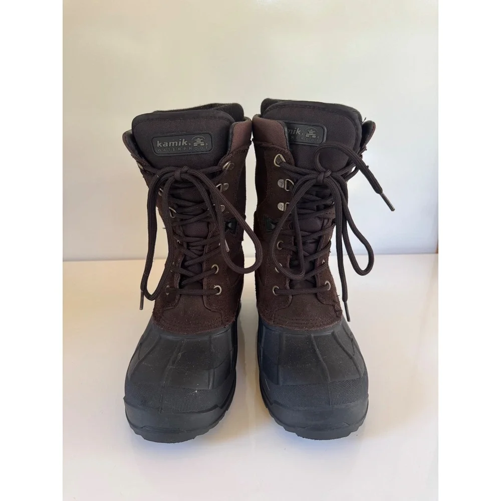 Kamik Montana 2 Waterproof Winter Boots Brown Suede Thinsulate Mens 8 EUR 41